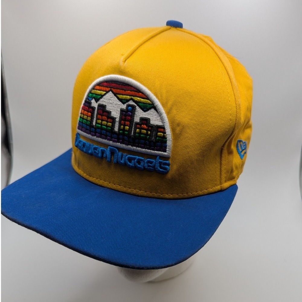 New Era 59Fifty HWC Denver Nuggets Snapback Hat Cap Men's "Denver" On Bill